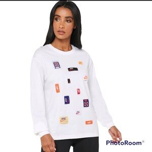 Nike White Long Sleeve Shirt